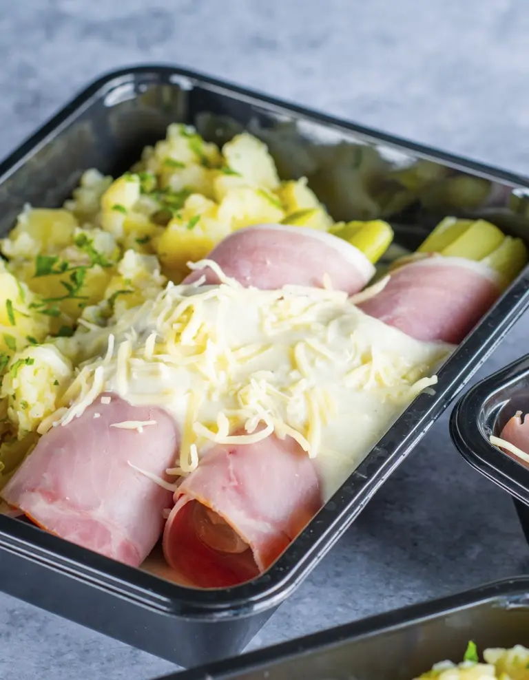 Hespenrolletjes met prei 