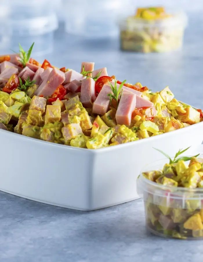 ham&curry-smeersalade