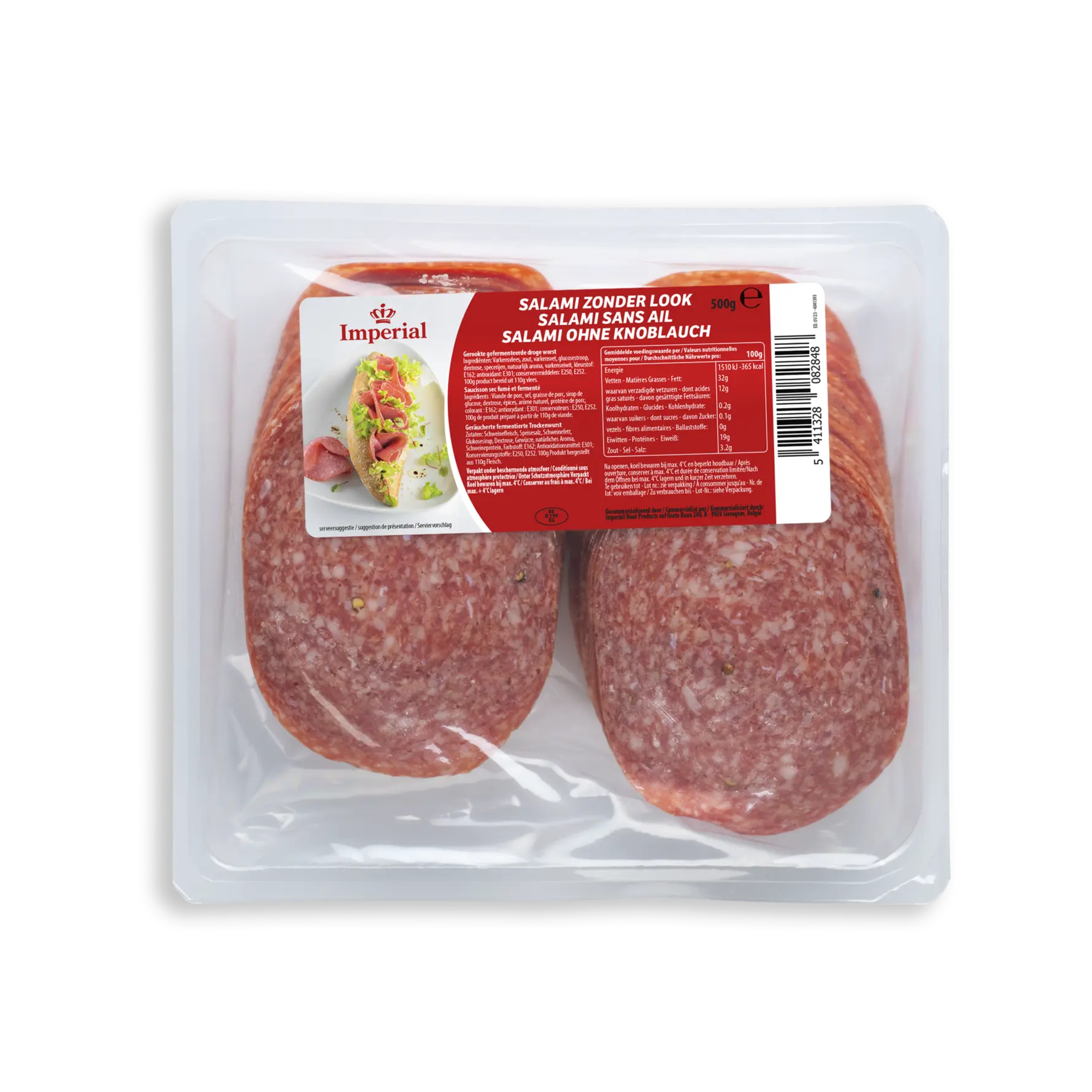 Salami zonder look 500 gr