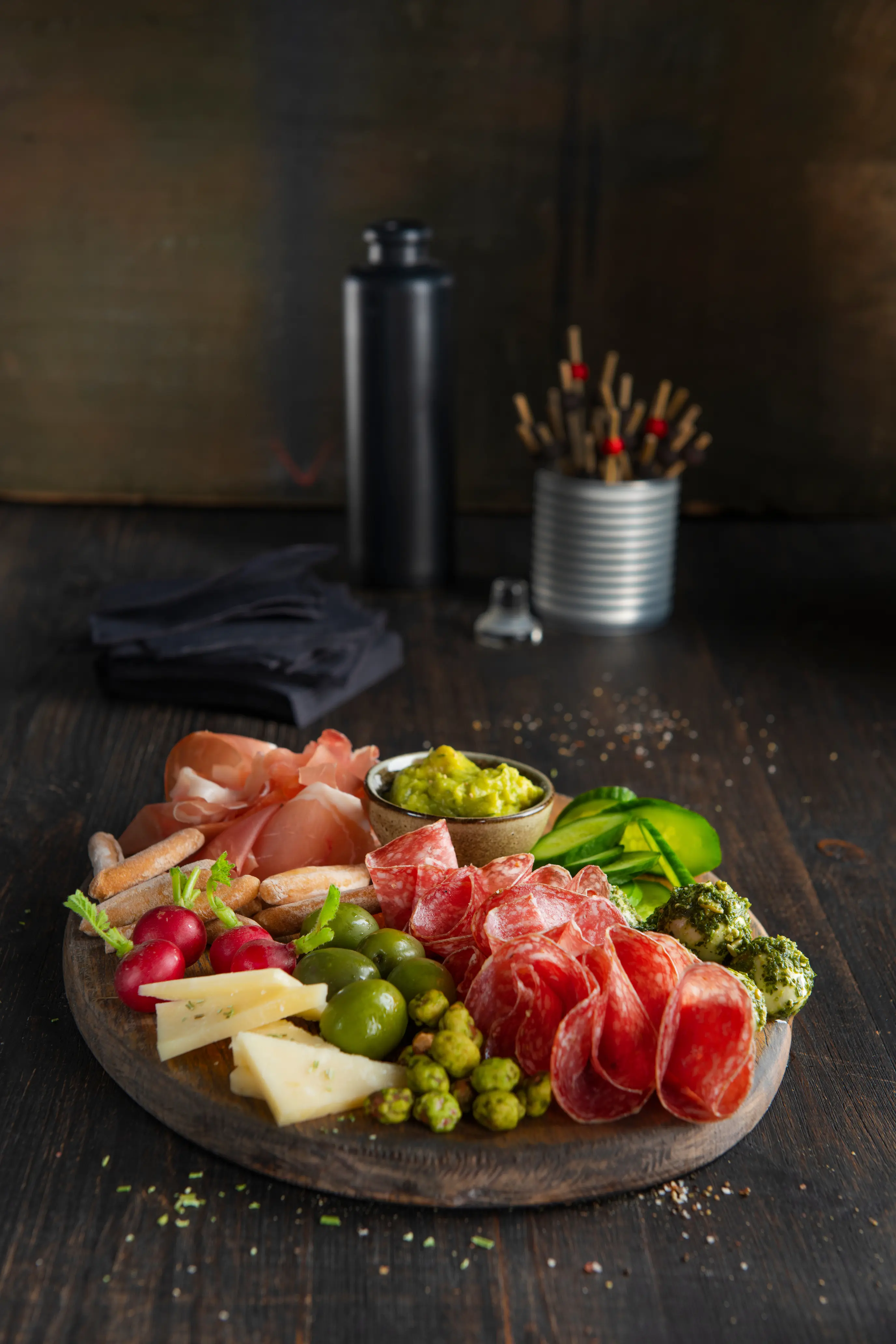 Fiorino op een tapasplank